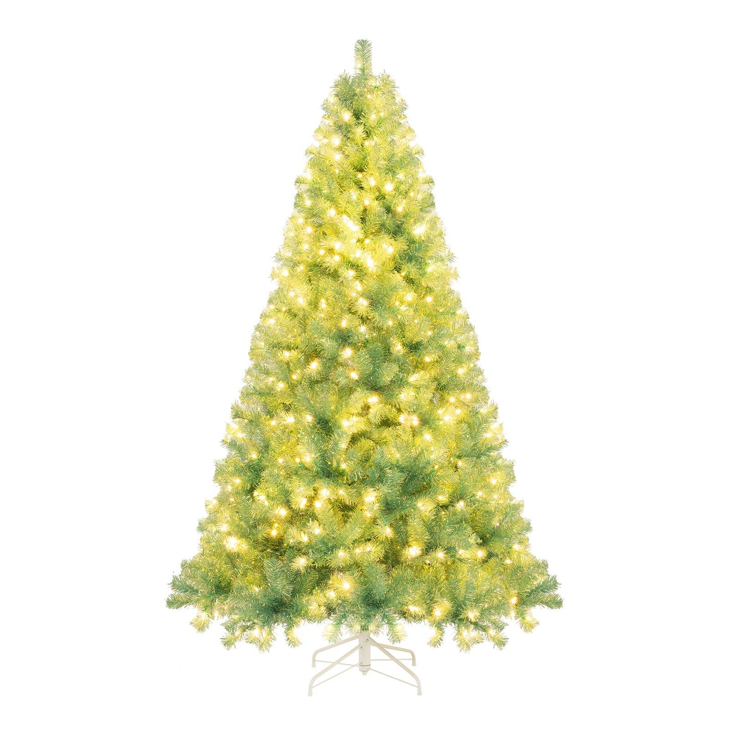 Pre-Lit Tinsel Christmas Tree Artificial Xmas Tree Home Office Party Seasonal Holiday Decoration