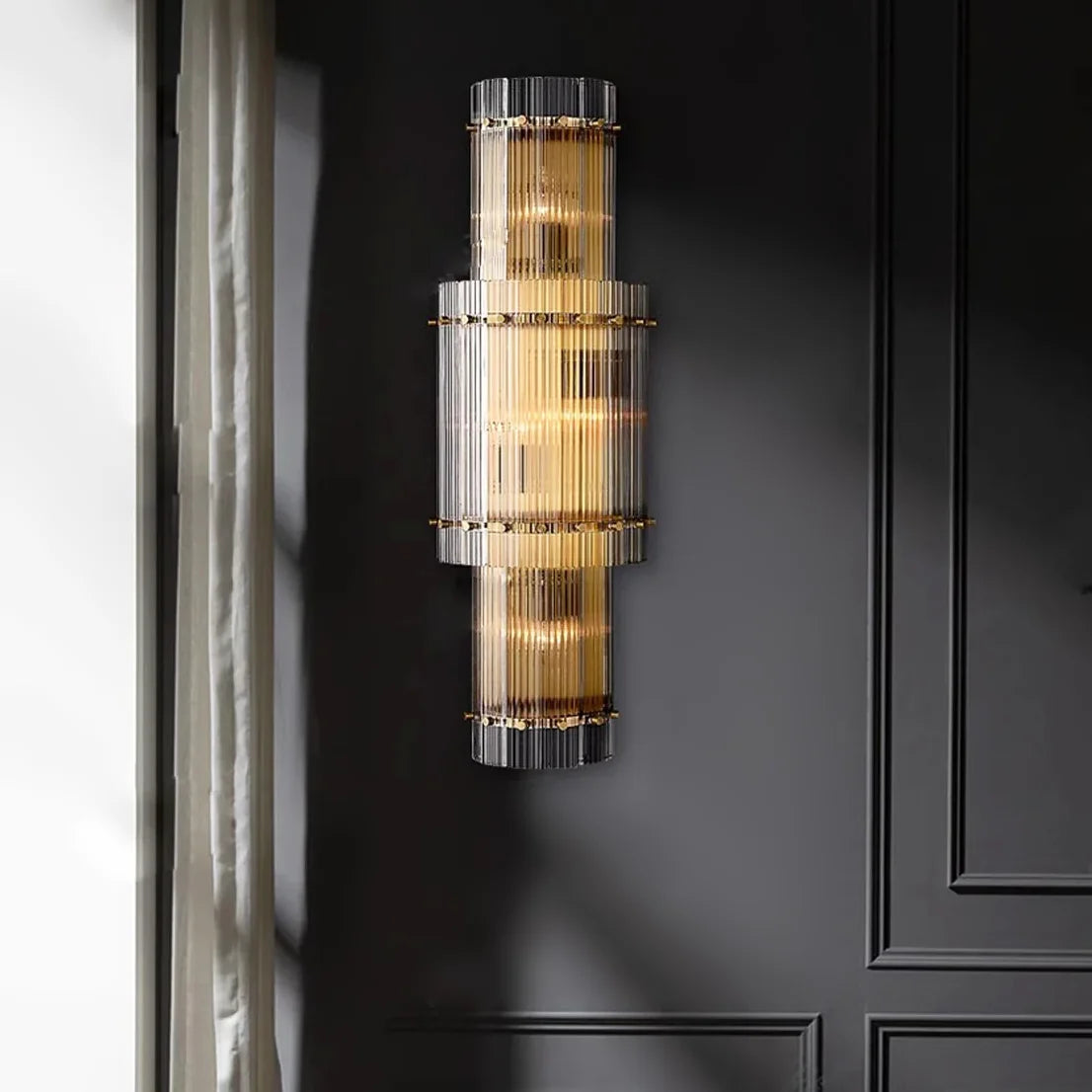 Rectangular San Marco Grand Round Wall Sconces