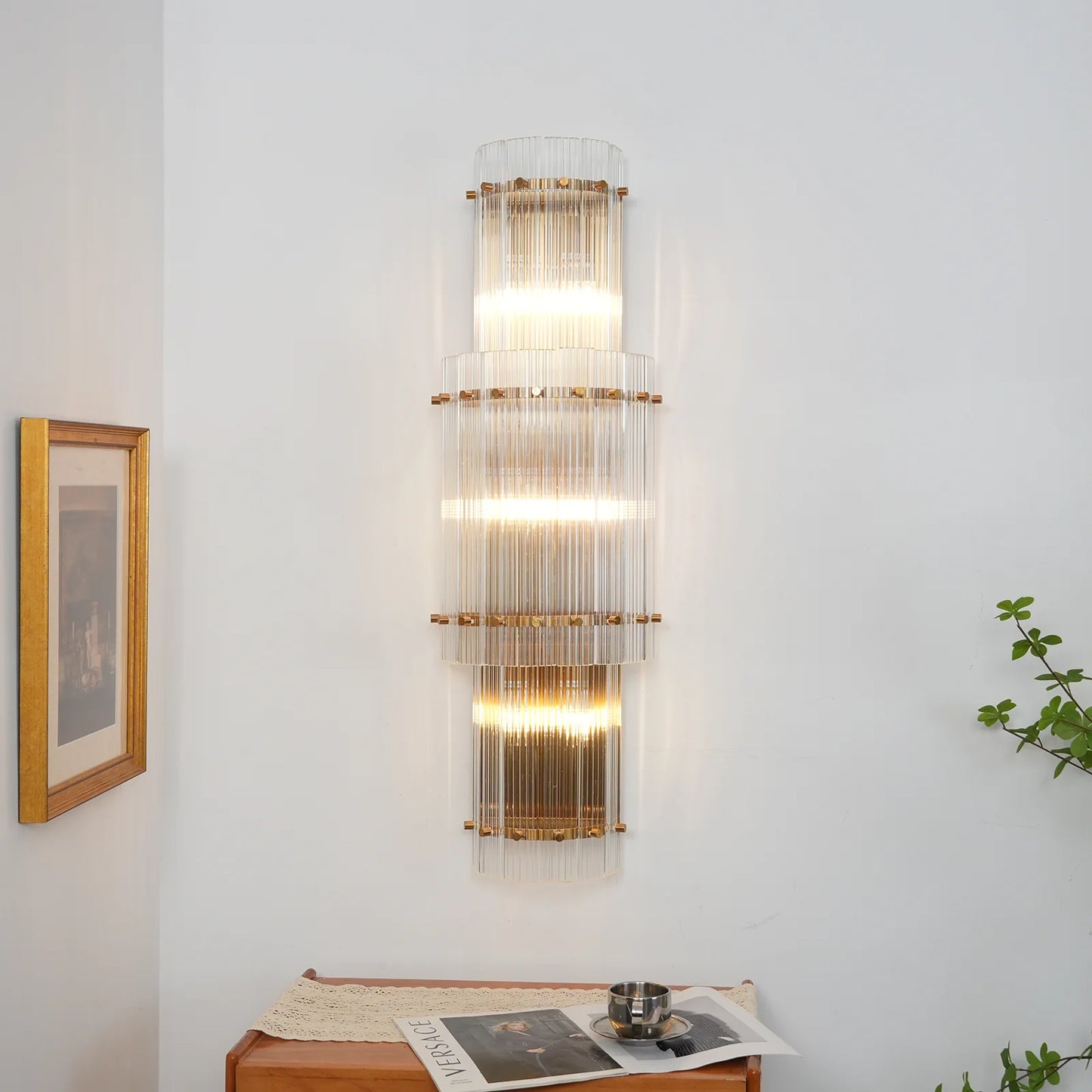 Rectangular San Marco Grand Round Wall Sconces