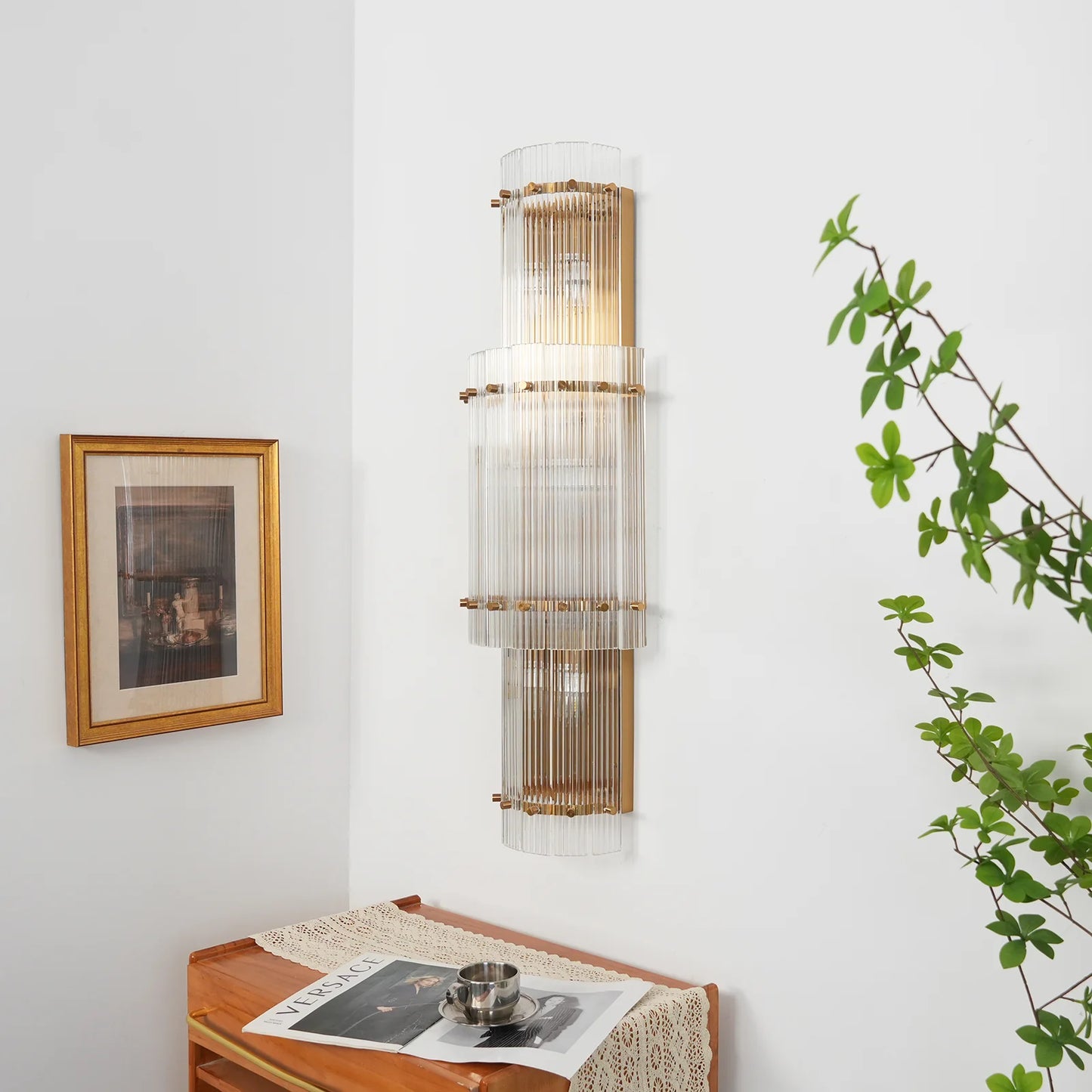 Rectangular San Marco Grand Round Wall Sconces