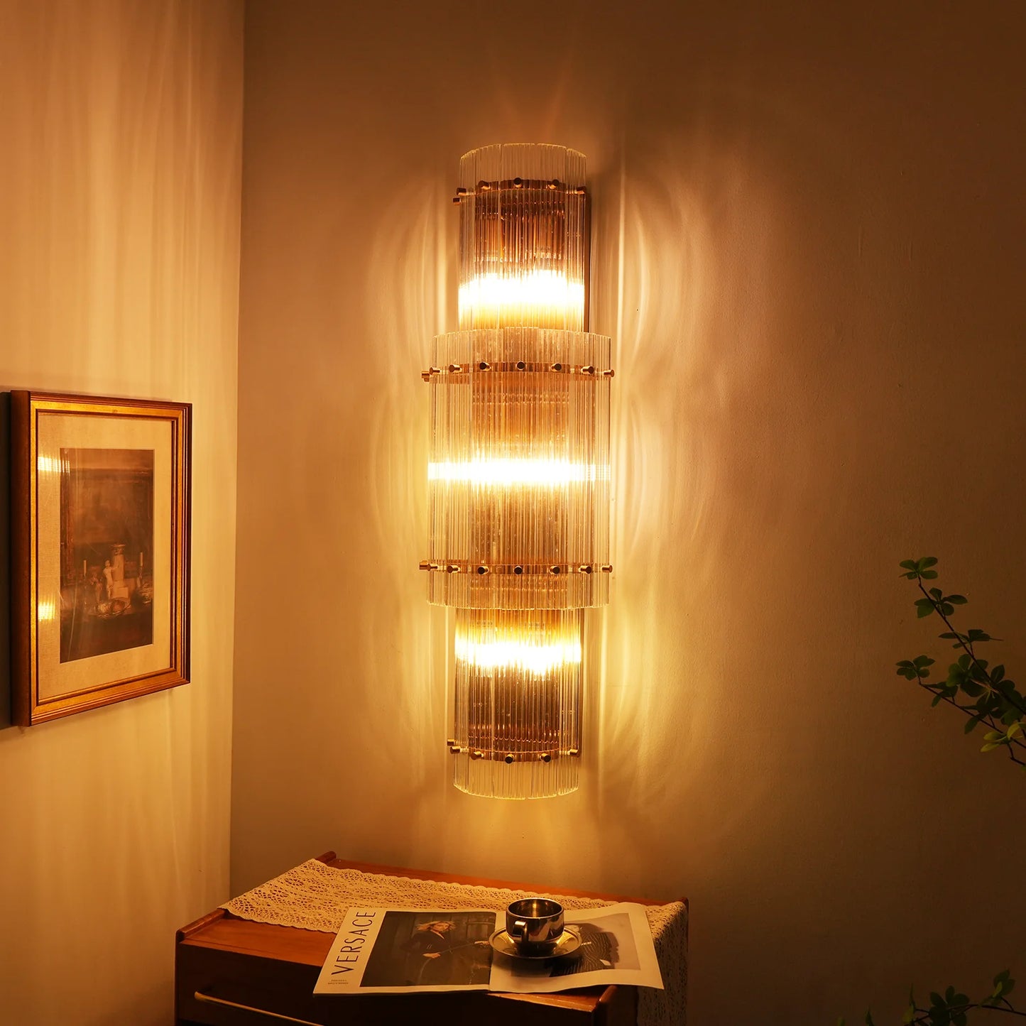 Rectangular San Marco Grand Round Wall Sconces