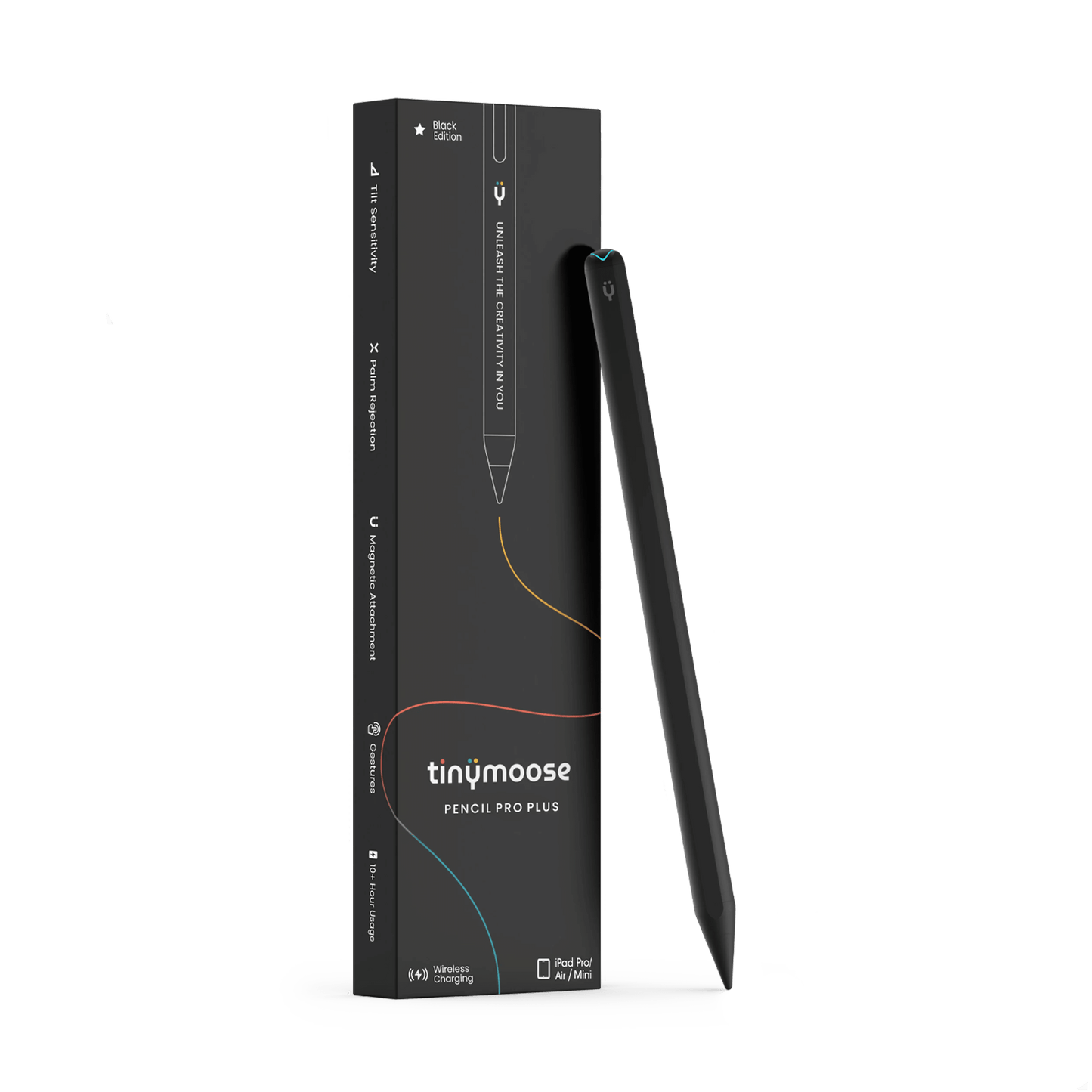 Pencil Pro Plus - iPad Pen with Wireless Charging – Midnight Black