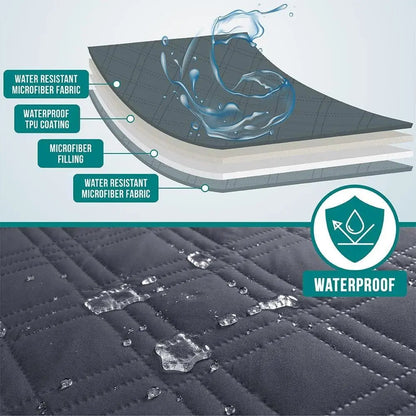 Waterproof Pet Couch Cover Reversible Furniture Protector for Dogs & Cats