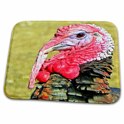 Dish Drying Mat - Turkey bird. Happy Thanksgiving day. Popular image. Birds