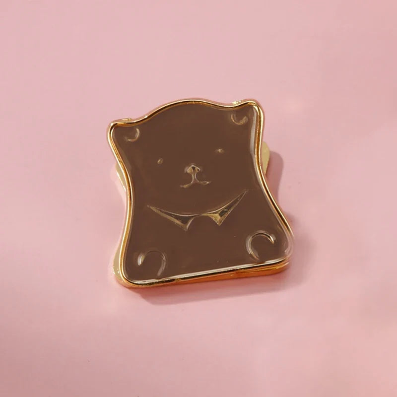 Metal Cartoon Bear Binder Clips Bill Binder Clip Foldback Notes Letter File Paper Clip Binding Securing Clip Office Stationery