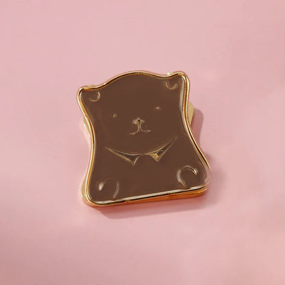 Metal Cartoon Bear Binder Clips Bill Binder Clip Foldback Notes Letter File Paper Clip Binding Securing Clip Office Stationery