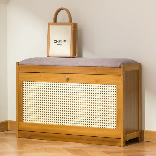 Entryway Shoe Bench Storage Seat Long Upholstered Modern Shoe Cabinet Bench Home Hallway Luxury Storage Cabinet Shoes Racks