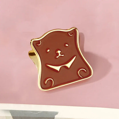 Metal Cartoon Bear Binder Clips Bill Binder Clip Foldback Notes Letter File Paper Clip Binding Securing Clip Office Stationery