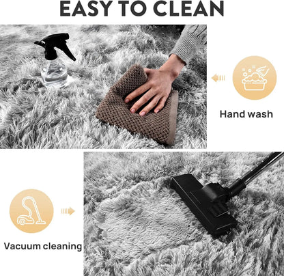 VIKAMA Tie-dye Plush Carpet 40x60cm Home Soft Area Rug Girls Bedroom Bed Blanket Children's Room Decoration Non-Slip Floor Mat
