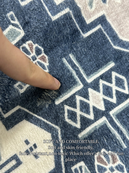 VIKAMA Cute Shih Tzu Doormat, Washable Pet Rug for Bedrooms, Living Rooms, and Entryways, Playful Design Small Dog Bed