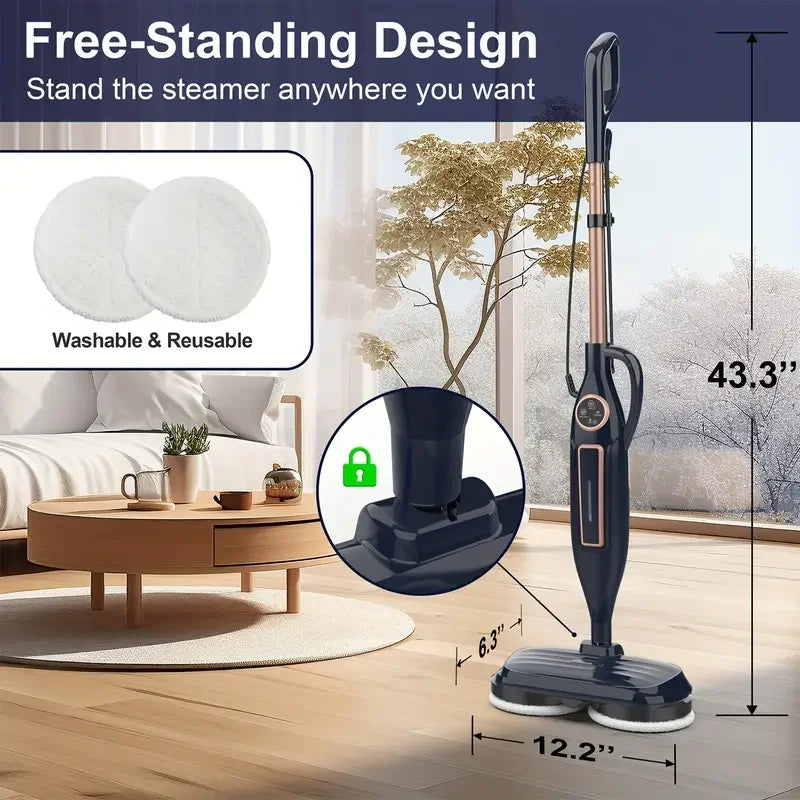 INSE VM6 Scrubbing Steam Mop Ten In 1 Rotating Pad