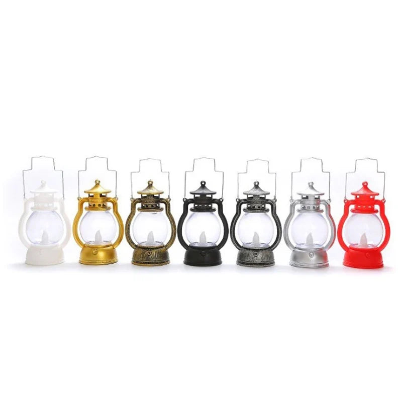 Vintage Halloween LED Oil Lamp | Battery-Powered Retro Lantern