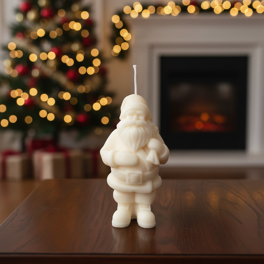 Santa Candles for Festive Decor and Holiday Spirit