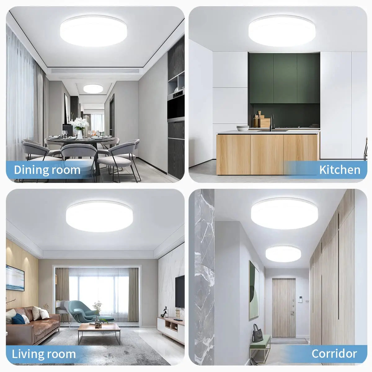 IRALAN Household LED Modern Style  Ultra Thin  Ceiling Light Bedroom Livingroom Study Light  AC 90-260V Dining Room Lighting