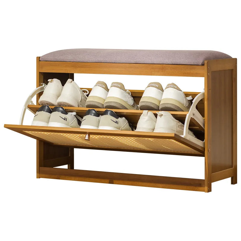 Entryway Shoe Bench Storage Seat Long Upholstered Modern Shoe Cabinet Bench Home Hallway Luxury Storage Cabinet Shoes Racks