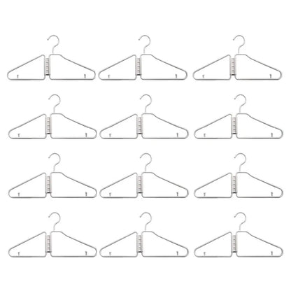 12pcs Foldable Coat Hangers - Portable Travel Hangers, Space-Saving Design,Ideal for Clothes & Coats