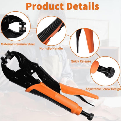 Snap Button Kit, Heavy Duty Snap Fastener Tool, Snaps Pliers for Metal Snaps Includes 80 Sets 15mm, Adjustable Snap Setter Tool for Fastening Repairing Boat Covers Canvas