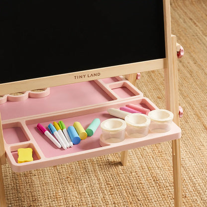 Tiny Land® Pink Magnitales Easel & Paper Roll Set