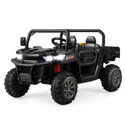 12V 2-Seater Kids Ride On Dump Truck with Dump Bed and Shovel