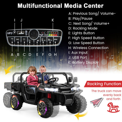 12V 2-Seater Kids Ride On Dump Truck with Dump Bed and Shovel