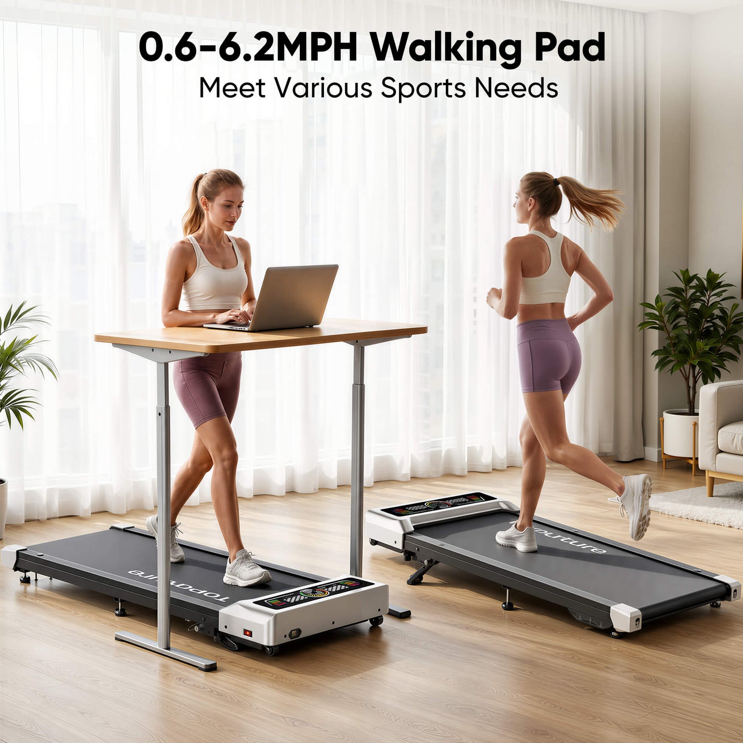 Toputure TP8 Under Desk Walking Pad for Home & Office