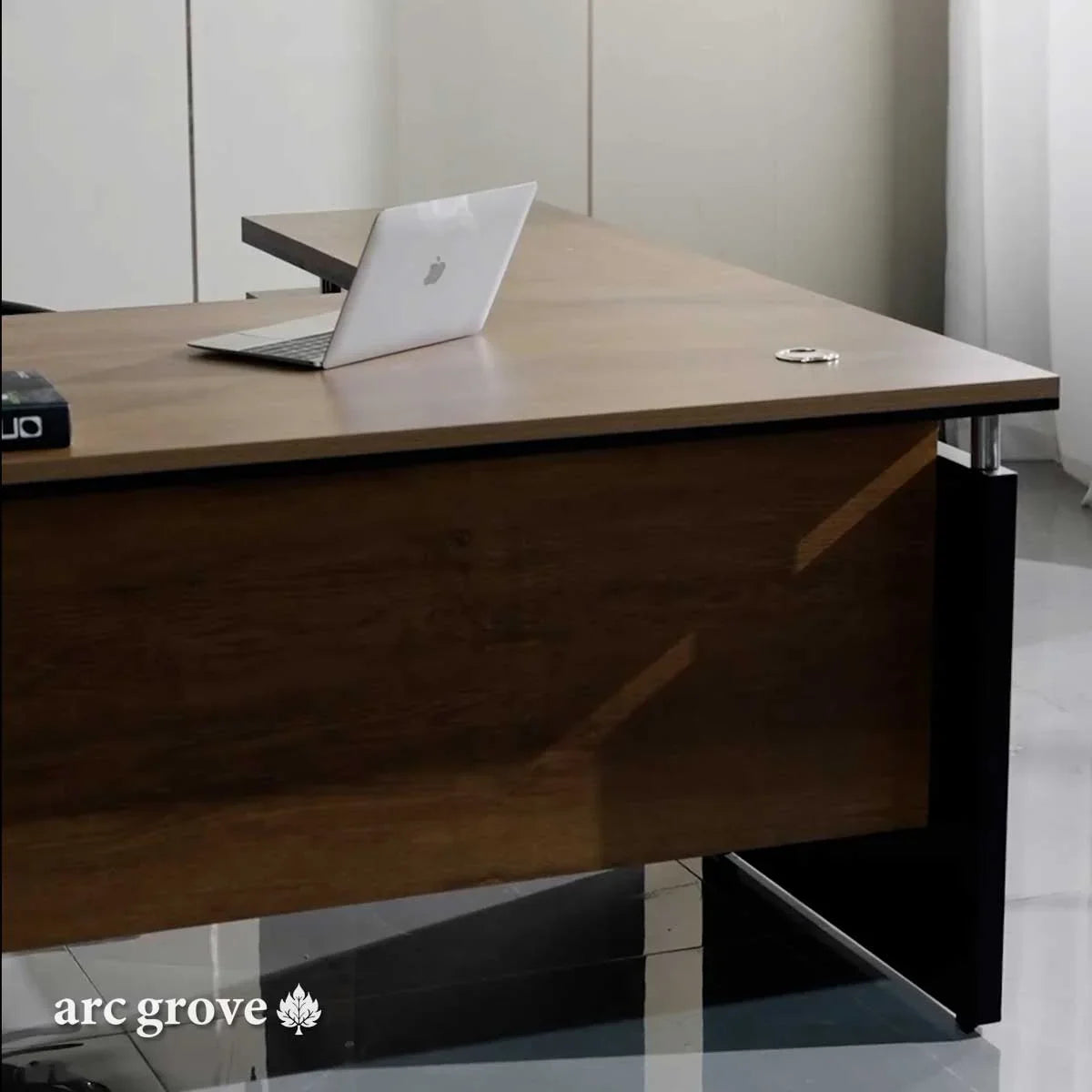 Harwood · Small L-Shaped Executive Desk