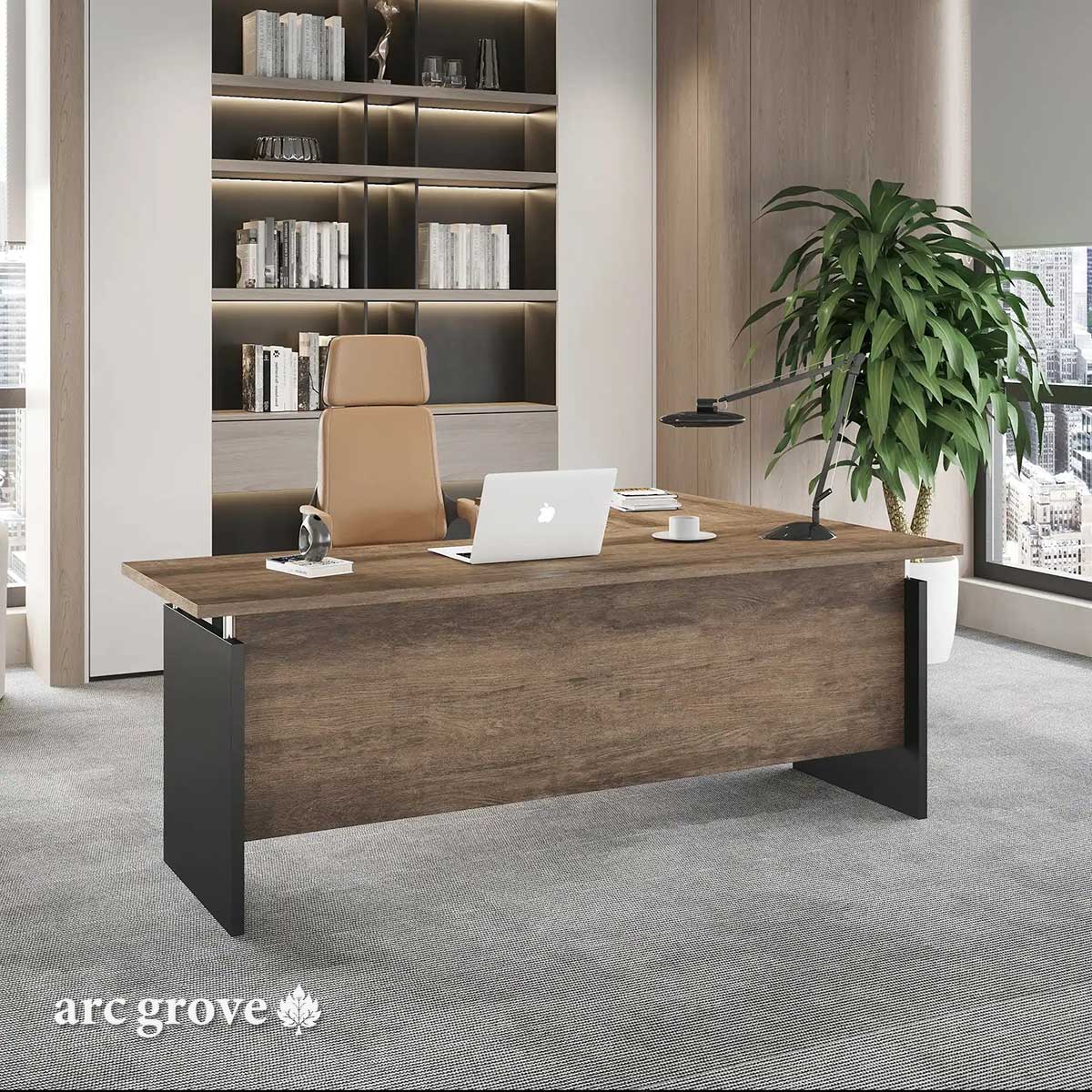 Harwood · Small L-Shaped Executive Desk
