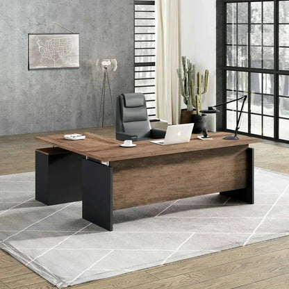 Harwood · Small L-Shaped Executive Desk
