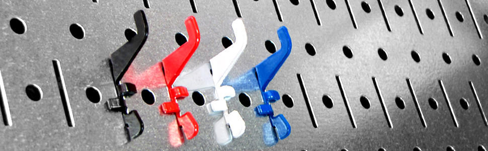 Metal Pegboard Tool Organizer Starter Kit - Metallic Pegboard with Hooks