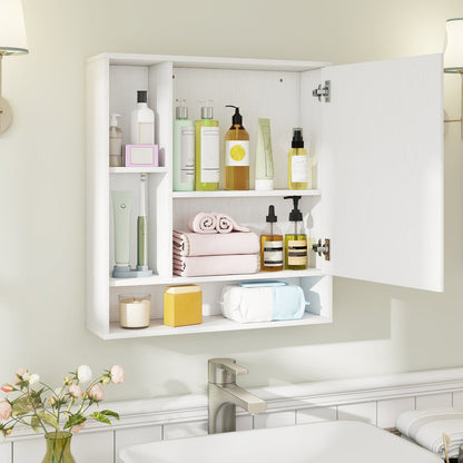 Wall Mounted Bathroom Cabinet with Mirror Single Door