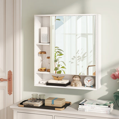Wall Mounted Bathroom Cabinet with Mirror Single Door