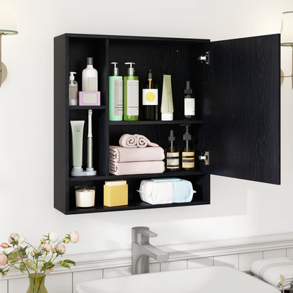 Wall Mounted Bathroom Cabinet with Mirror Single Door