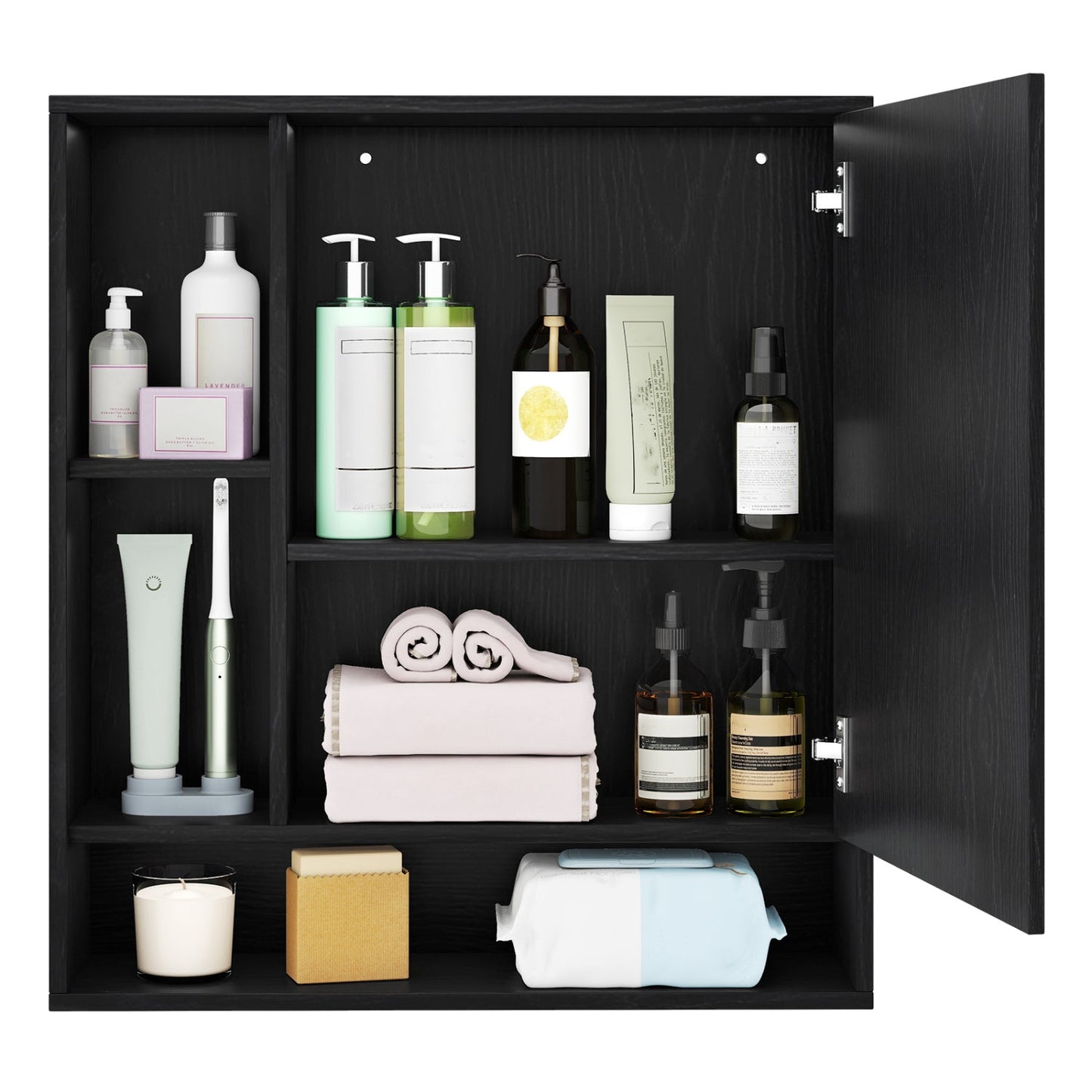Wall Mounted Bathroom Cabinet with Mirror Single Door