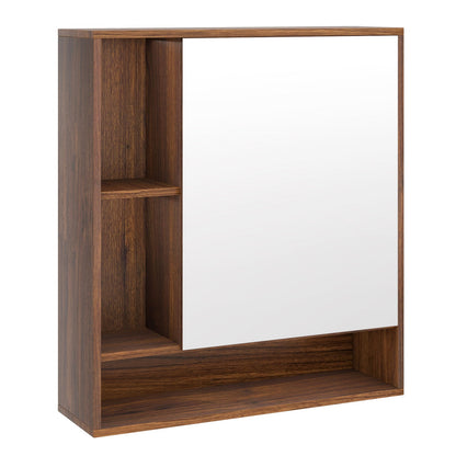 Wall Mounted Bathroom Cabinet with Mirror Single Door