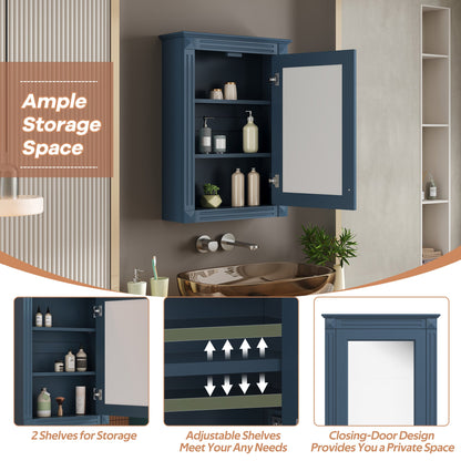 20" Wall Mounted Bathroom Storage Cabinet with Mirror