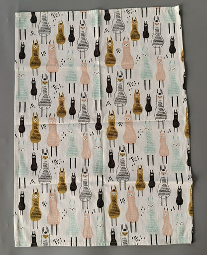 Alpaca Kitchen Tea Towel, Oven Mitt + Pot Holder, Grocery Tote Bag