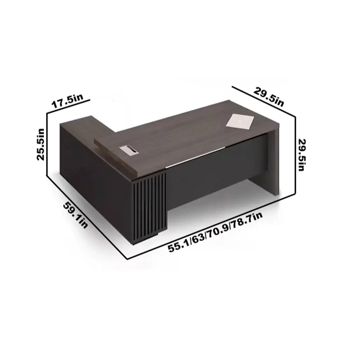 Mercer · Modern Executive L-Shaped Desk
