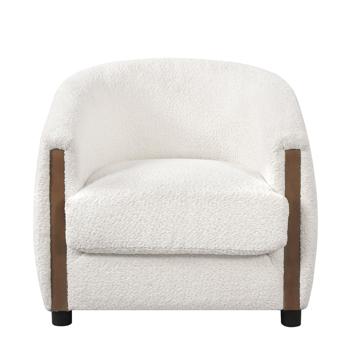 31.8" Modern Curved Barrel Accent Chair