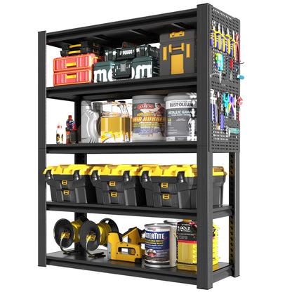 Heavy-Duty 5-Tier Adjustable Storage Shelving Unit - 78"H
