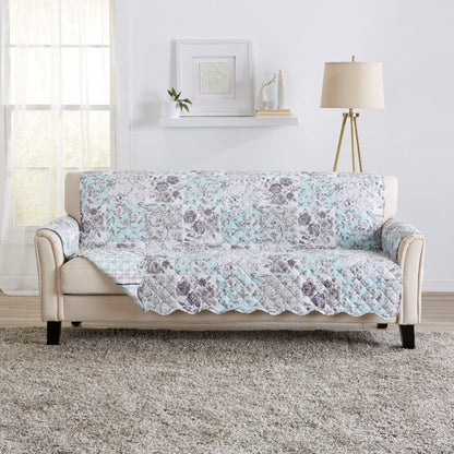 Reversible Floral Patchwork Furniture Protector - Maribel Collection