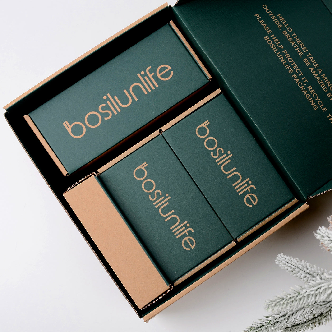 BosilunLife Rubber Paint Foaming Bathroom Accessories Set Recycled Ceramic Eco-Clay