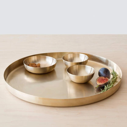 Tilley + Me Mini Brass Serving Bowls – Elegant & Handcrafted Tableware Set