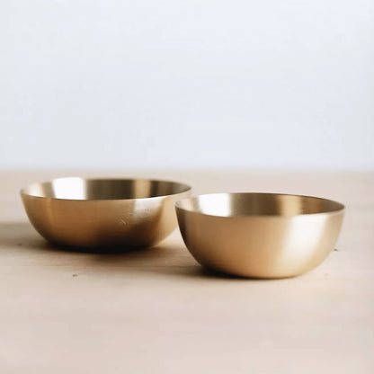 Tilley + Me Mini Brass Serving Bowls – Elegant & Handcrafted Tableware Set