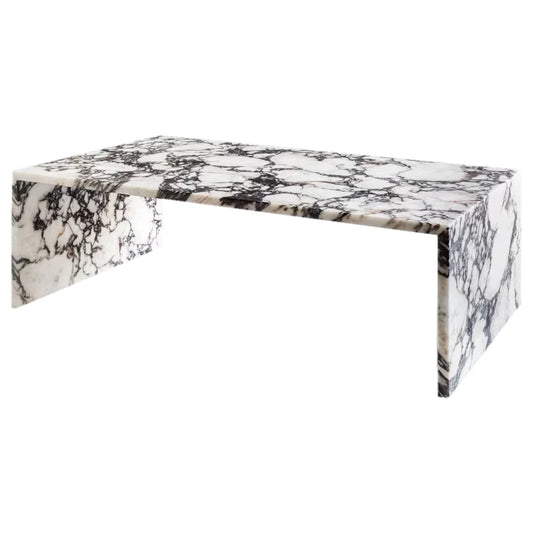 Calacatta Viola Marble Plain Design Modern Coffee Table - Polished Finish 20x36x12
