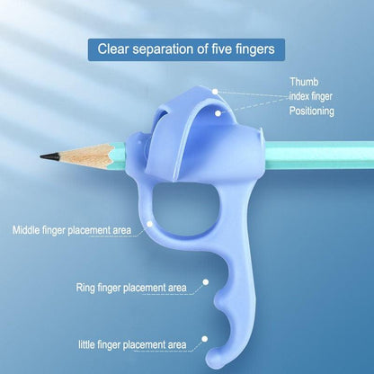 Children's Writing Posture Pen Holder Soft Silicone Pencil Holder for Kids Learning Aid Grip Posture Correction Stationery Gift Kids Handwriting Aid Correction Tool