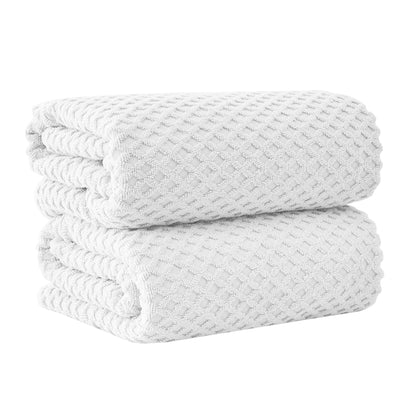 Cotton Diamond Waffle Weave Bath Towel Set - Grayson Collection