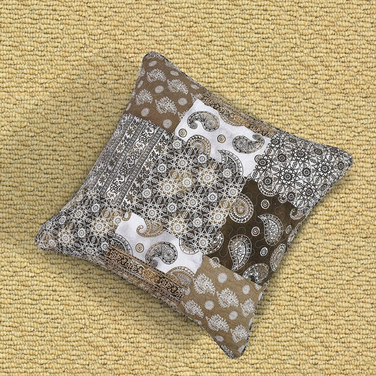 DaDa Bedding Bohemian Patchwork Moroccan Paisley Dreams Euro Pillow Sham Cover, 26" x 26" (JHW885)