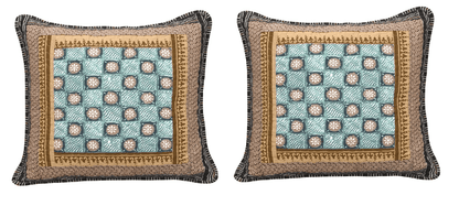 DaDa Bedding Set of Two Gallery of Roses Bohemian Cushion Covers - 2-PCS - 18" (JHW-546-CC)