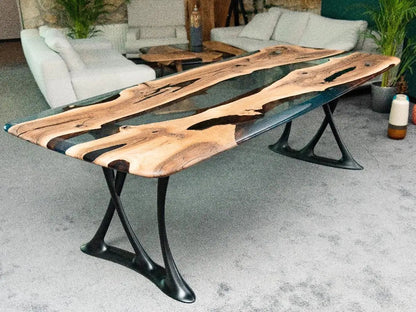 Custom Epoxy Resin Dining Room Table | Osso Dining Table