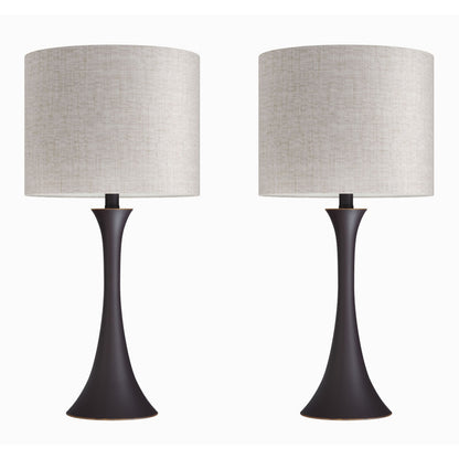 24" Contemporary Metal Table Lamp in Oil Rubbed Bronze